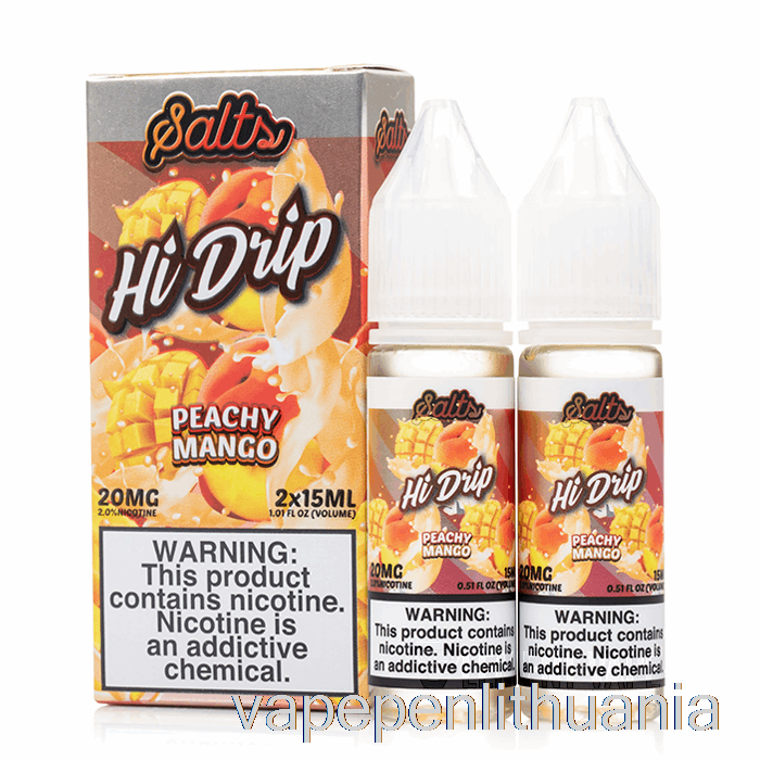 Persikų Mangai - Hi-drip Druskos - 30ml 20mg Vape Skysčio